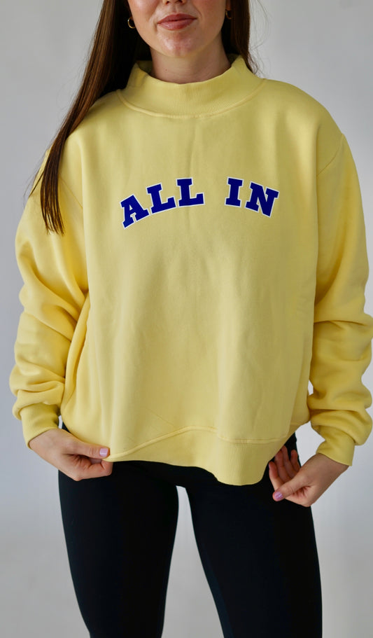 Mock-Neck Crew Sweatshirt