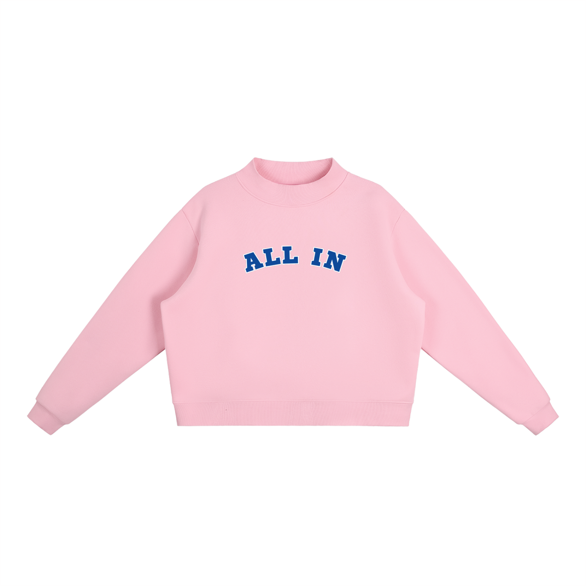Mock-Neck Crew Sweatshirt