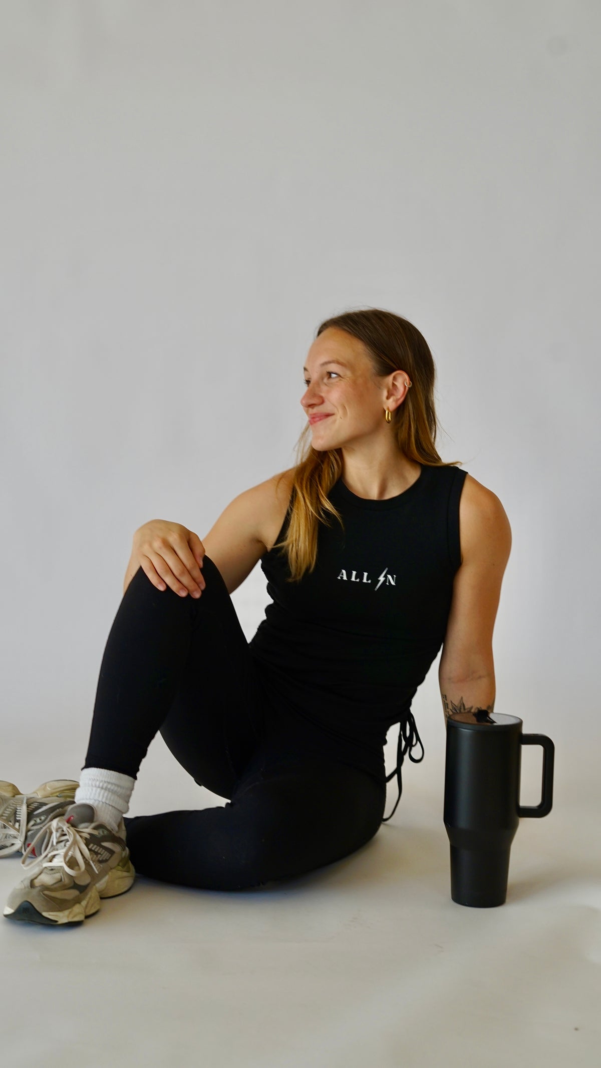 Full Length Drawstring Tank Top