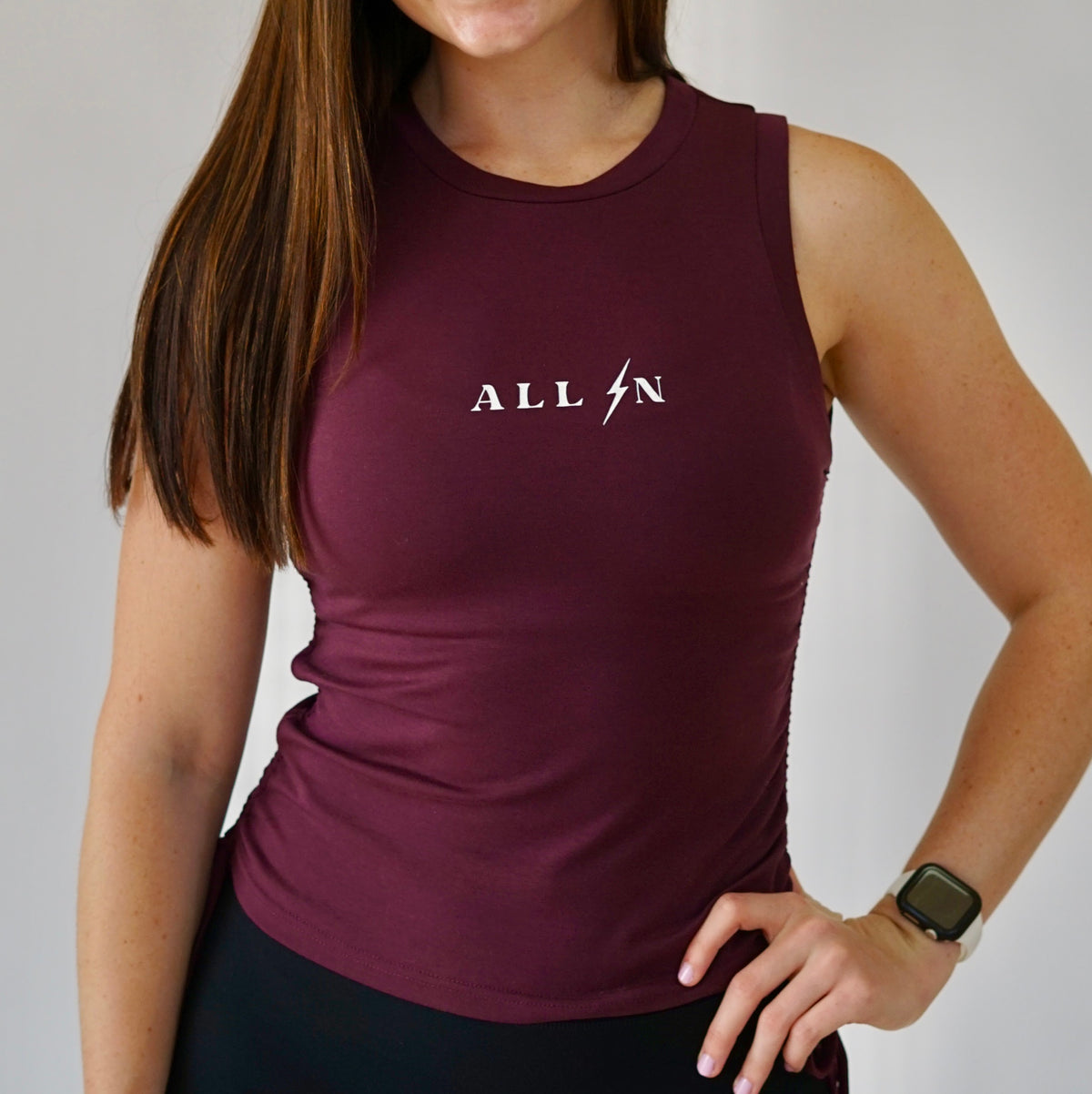 Full Length Drawstring Tank Top