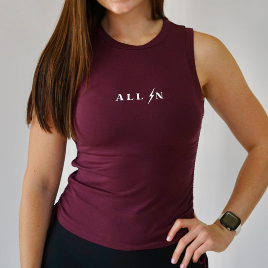 Full Length Drawstring Tank Top