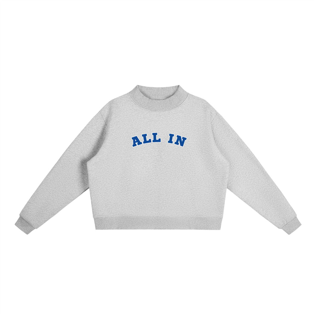 Mock-Neck Crew Sweatshirt
