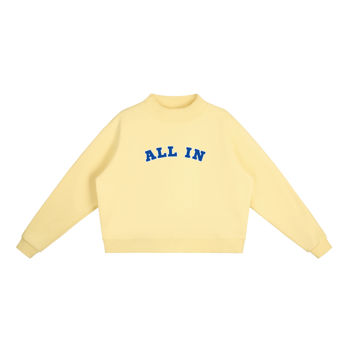Mock-Neck Crew Sweatshirt