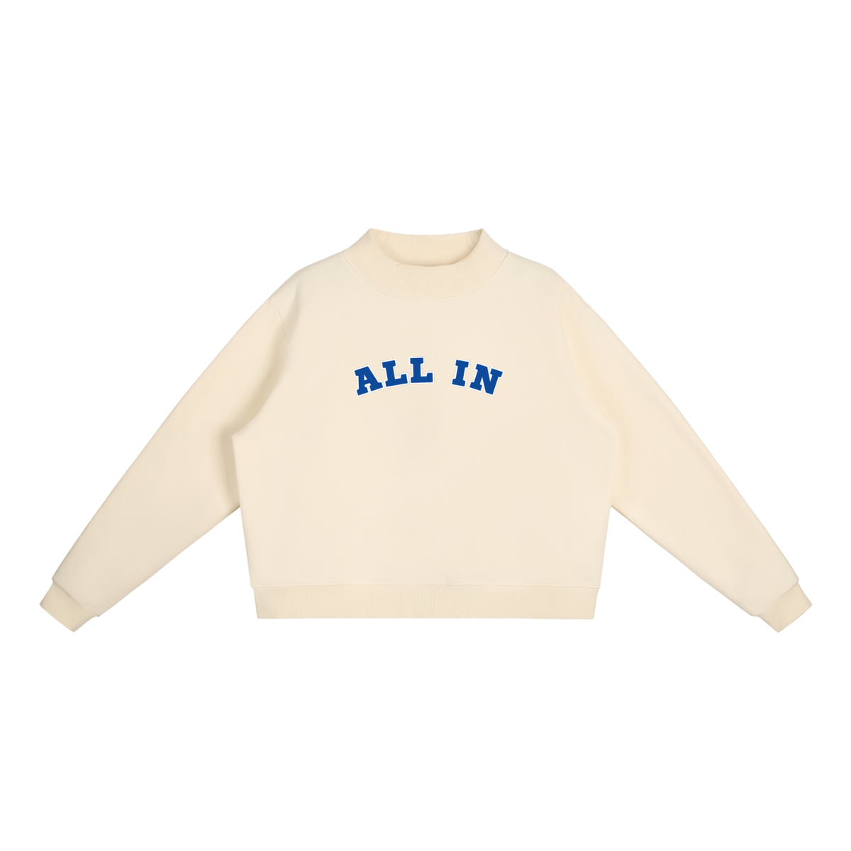Mock-Neck Crew Sweatshirt