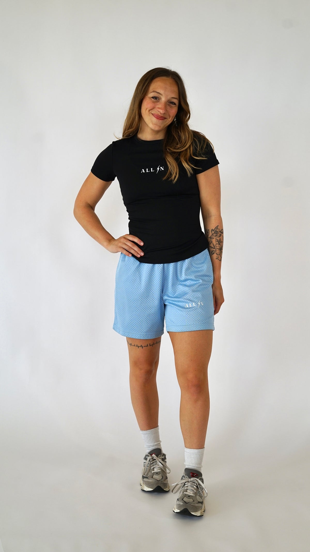 Mesh Drawstring Shorts