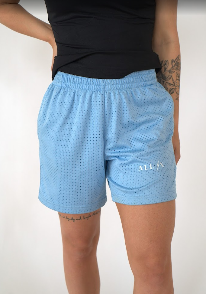 Mesh Drawstring Shorts