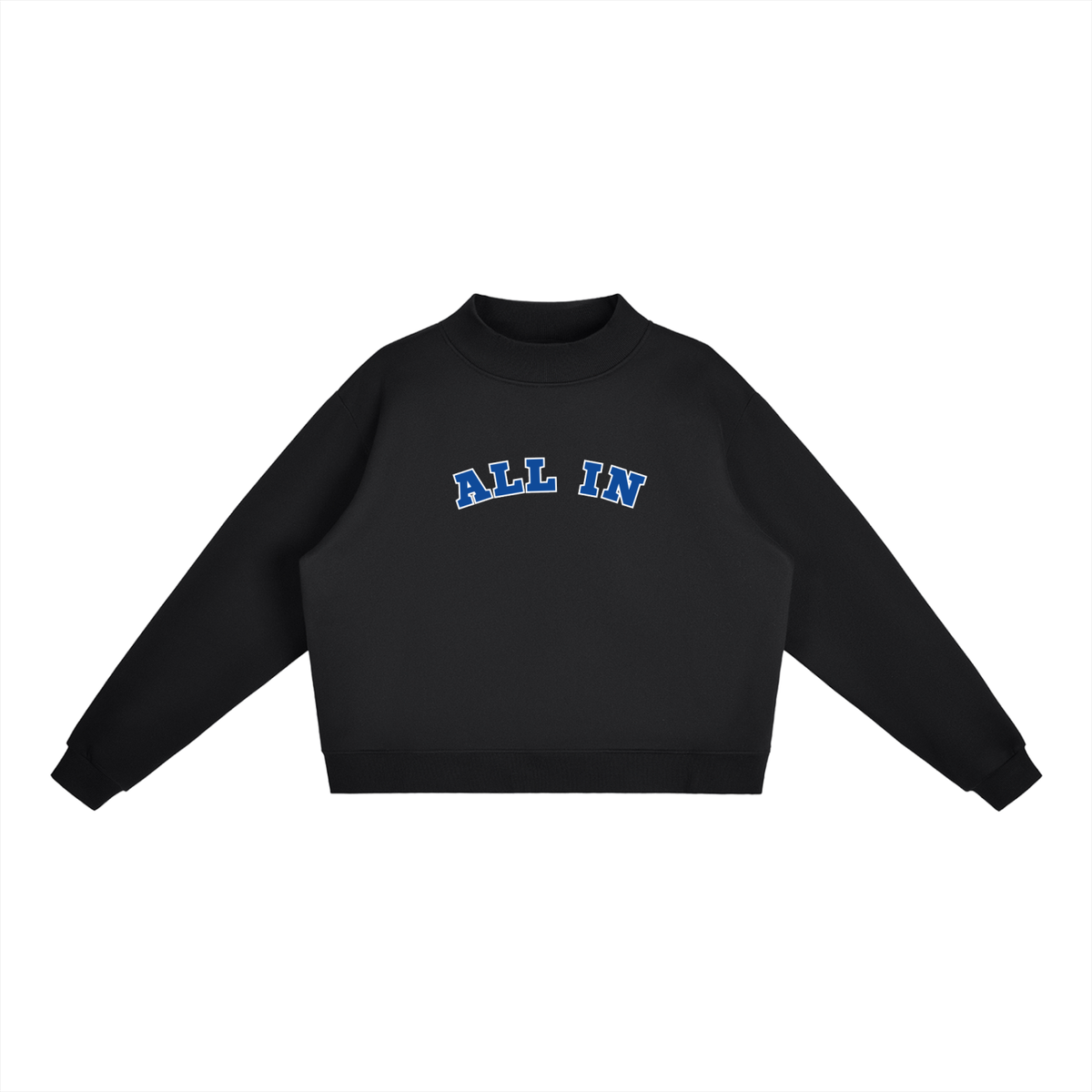Mock-Neck Crew Sweatshirt