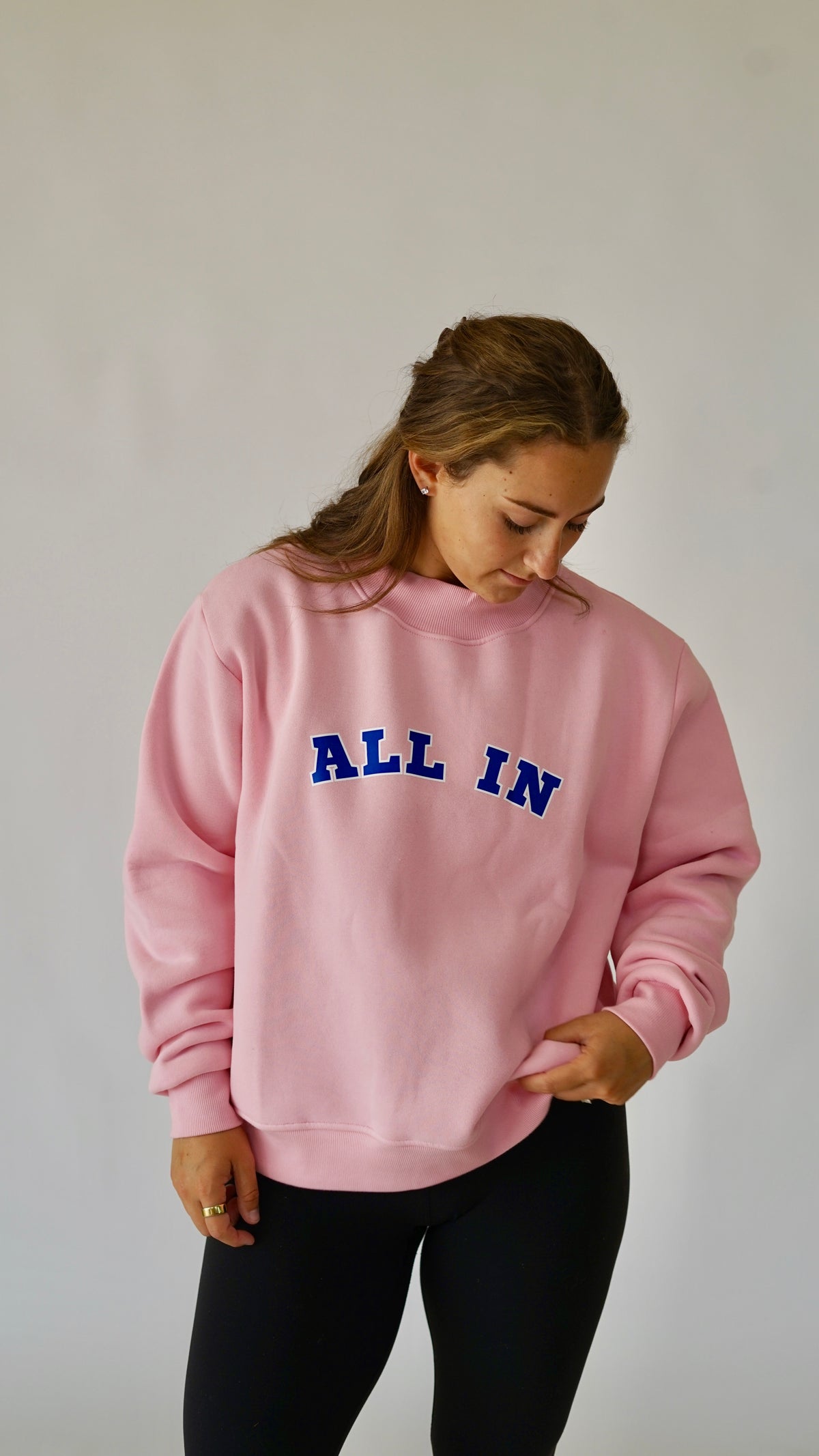 Mock-Neck Crew Sweatshirt