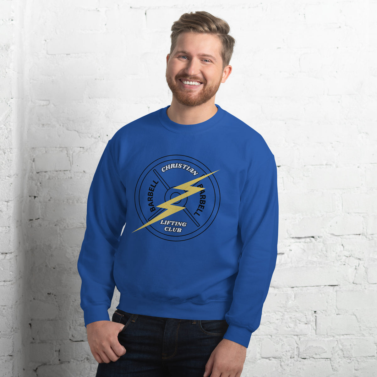 Christian lifting club crewneck