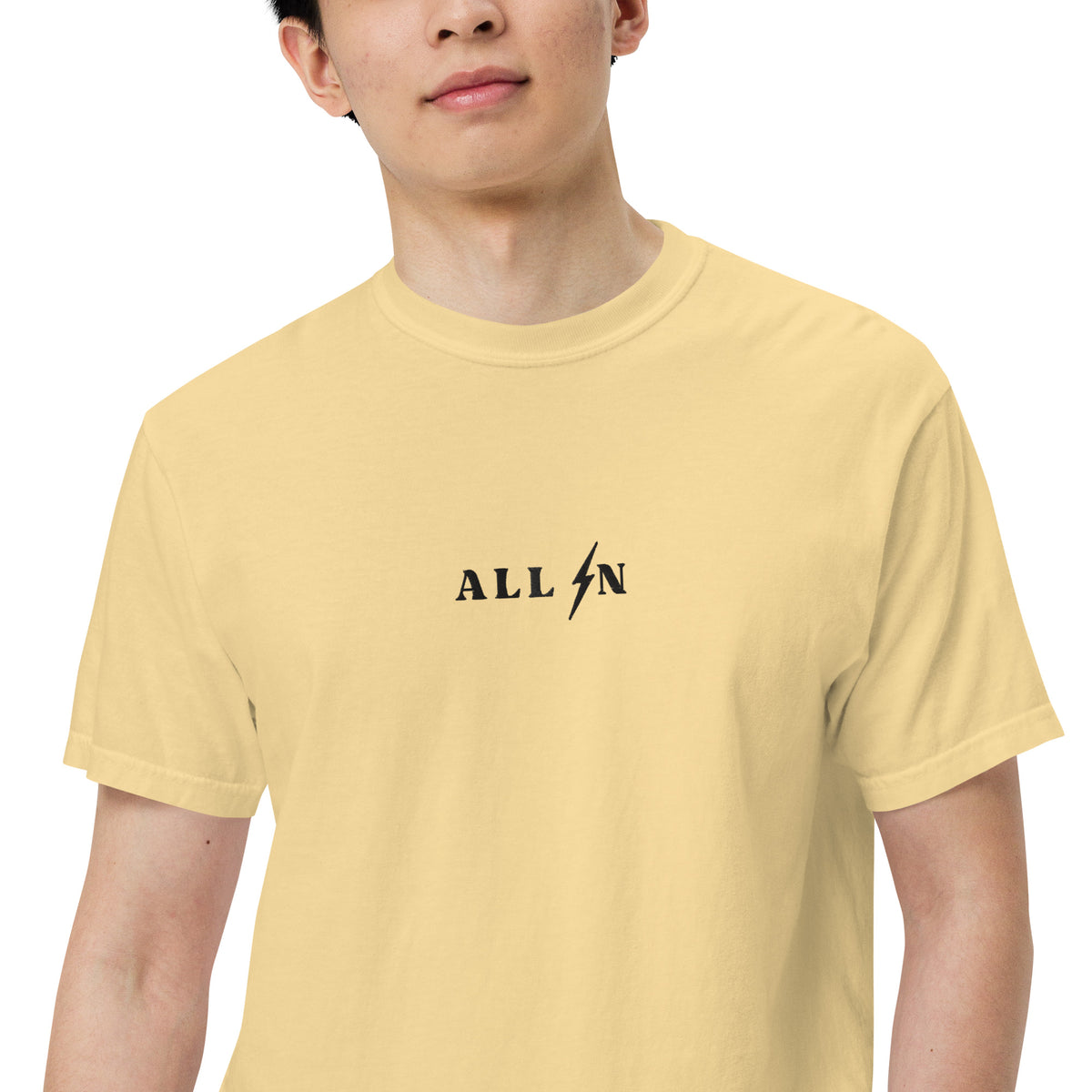 ALL IN black logo tshirt