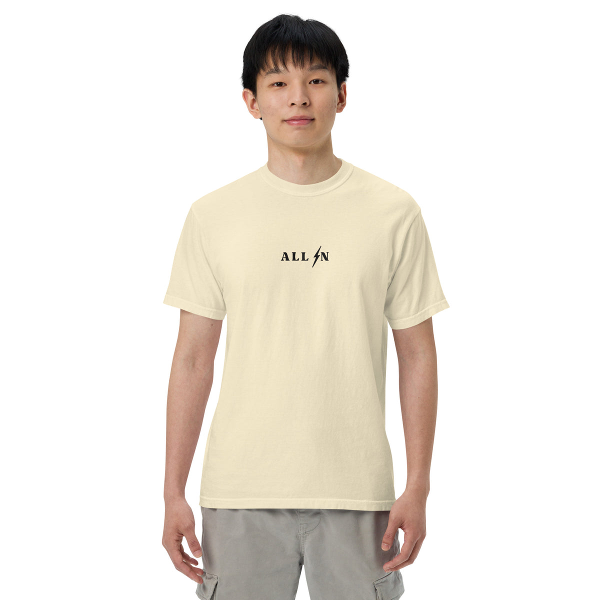 ALL IN black logo tshirt