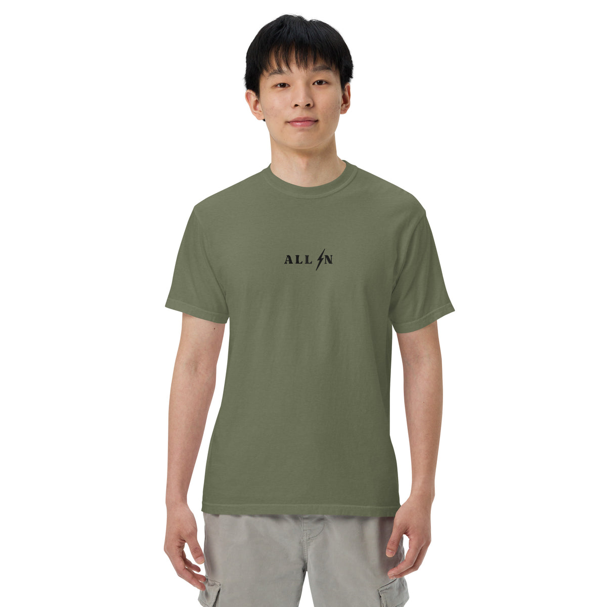 ALL IN black logo tshirt