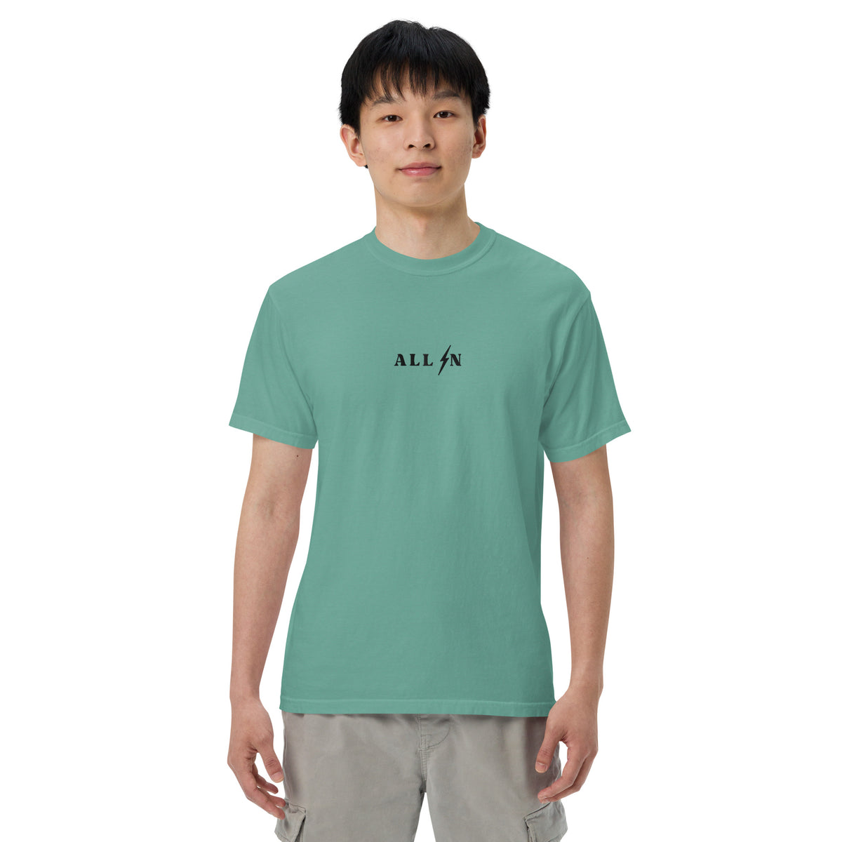ALL IN black logo tshirt