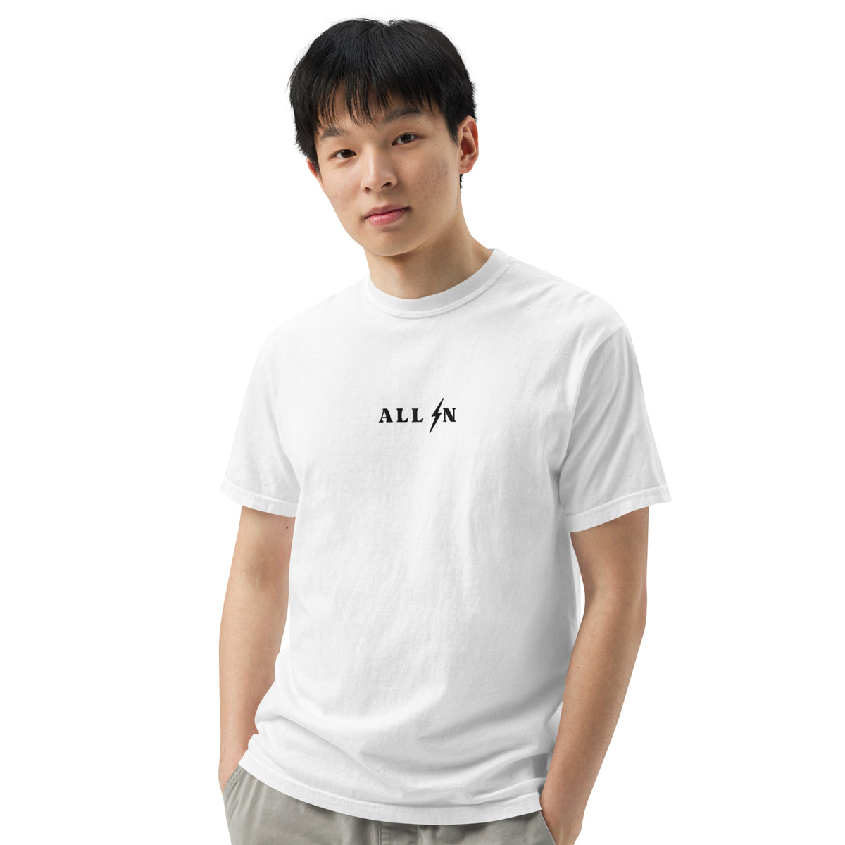 ALL IN black logo tshirt