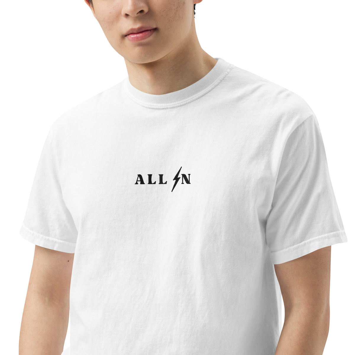 ALL IN black logo tshirt