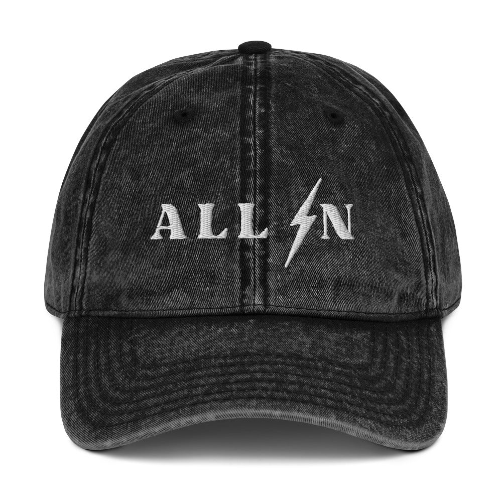 ALL IN washed out dad cap