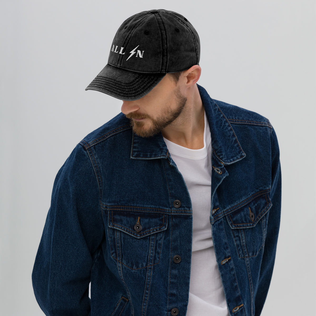 ALL IN washed out dad cap