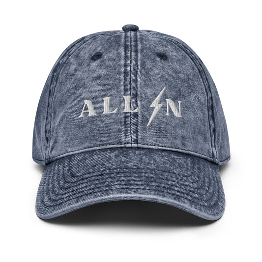 ALL IN washed out dad cap
